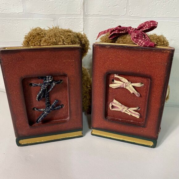 Vintage Bear book ends set of 2 - Picture 11 of 12